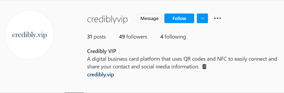 Credibly VIP Instagram